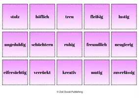 Aperçu - Jeux - Memory : les adjectifs de personnalité (niveau A2+) - Page 2