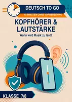 Vorschau - Stundenentwürfe - Deutsch to go: Kopfhörer und Lautstärke - Deckblatt