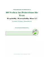 Vorschau - Arbeitsblätter - 60 Verben im Präteritum – Arbeitsblätter für das Verfassen von Texten (Personalformen ich, er/sie, wir, Klasse 3/4) - Seite 1