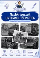 Vorschau - Arbeitsblätter - Nachkriegszeit Deutschland ab 1945 | Unterrichtseinstieg Geschichte | KOSTENLOS - Deckblatt