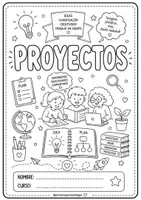 Vista previa - Manualidades / Dibujos para colorear - Portadas áreas, materias o asignaturas - Portada