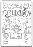 Vista previa - Manualidades / Dibujos para colorear - Portadas áreas, materias o asignaturas - página 1