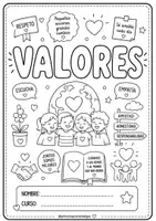 Vista previa - Manualidades / Dibujos para colorear - Portadas áreas, materias o asignaturas - página 2