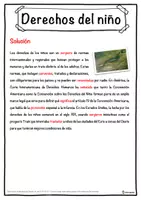 Vista previa - Hojas de trabajo - Derechos del niño – Ficha: texto con huecos, comprensión auditiva y sopa de letras - página 2