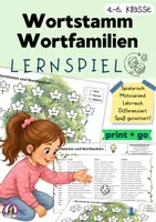 Vorschau - Arbeitsblätter - Wortstamm (Stamm-Morpheme) und Wortfamilien - Spiel und Spaß! - Deckblatt