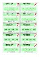 Vorschau - Arbeitsblätter - Englisch Odd one out! Klasse 4 - Wiederholung zum Schuljahresbeginn - Seite 1
