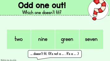 Vorschau - Arbeitsblätter - Englisch Odd one out! Klasse 4 - Wiederholung zum Schuljahresbeginn - Seite 3