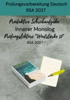 Vorschau - Arbeitsblätter - Produktive Schreibaufgabe Innerer Monolog Prüfungslektüre “Windstärke 17” RSA 2027 - Deckblatt