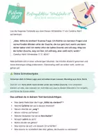 Vorschau - Arbeitsblätter - Produktive Schreibaufgabe Innerer Monolog Prüfungslektüre “Windstärke 17” RSA 2027 - Seite 1