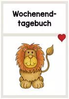 Vorschau - Arbeitsblätter - Wochenend-Tagebuch: Löwe und Otter (Reisetagebuch, Wochenendgeschichten) - Seite 1