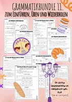 Vorschau - Arbeitsblätter - Komplettes Grammatik-Bundle ab 6. Lernjahr I 11. Klasse BY - Deckblatt