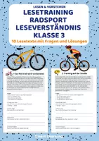 Vorschau - Stundenentwürfe - Lesetraining Radsport | Leseverständnis Klasse 3 - Deckblatt