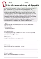 Vorschau - Stundenentwürfe - Lesetraining Klettersport | Leseverständnis Klasse 3 - Seite 3