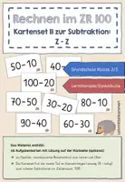 Vorschau - Fördermaterial/Inklusion - Rechnen bis 100 - Kartset II: Subtraktion Z - Z - Deckblatt