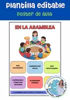 Vista previa - Decoración del aula - Poster de aula editable asamblea - Portada