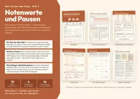 Vorschau - Stundenentwürfe - Notenwerte und Pausen — Notenlesen in Klasse 5, Heft 2 - Deckblatt