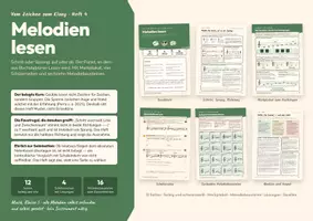 Vorschau - Stundenentwürfe - Melodien lesen — Notenlesen in Klasse 5, Heft 4 - Deckblatt