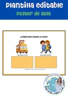 Vista previa - Decoración del aula - Poster de aula editable salida - Portada