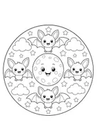 Vorschau - Mal- und Bastelvorlagen - Fledermaus Mandala Klasse 1, Klasse 2, Klasse 3, Klasse 4 | Differenzierte Ausmalbilder für die Grundschule Kunst (Freebie) - Seite 2