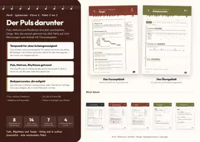 Vorschau - Stundenentwürfe - Takt, Rhythmus und Tempo – Musik Klasse 6 - Deckblatt