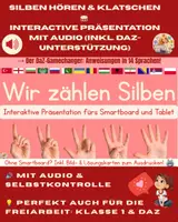 Vorschau - Arbeitsblätter - Silben zählen 🥁 Interaktive Präsentation mit Audio/inkl. DaZ-Unterstützung - Deckblatt