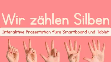 Vorschau - Arbeitsblätter - Silben zählen 🥁 Interaktive Präsentation mit Audio/inkl. DaZ-Unterstützung - Seite 1