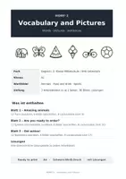 Vorschau - Arbeitsblätter - MORE! 2 – Vocabulary and Pictures | 3 Arbeitsblätter Wortschatz mit Bildern! - Deckblatt
