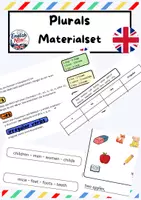 Vorschau - Arbeitsblätter - plurals Materialset English - Die Mehrzahl - Deckblatt