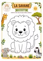 Aperçu - Fiches - Pack d’activités La Savane – 2/4 ans | Nounou Christelle - Page 1