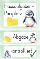 Vorschau - Arbeitsblätter - Pinguin Klassentier • Wachsendes Materialpaket zur Pinguinklasse – Deko, Organisation & mehr - Seite 2