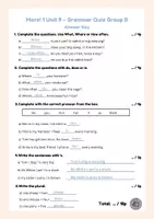 Vorschau - Quiz - Test Englisch Lernjahr 1 – More! 1 Unit 9 | Gruppe A und B + Lösungen - Seite 3
