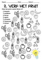 Voorbeeld - Getallen leren kennen – Getallen tot en met 10 – Fruit - Pagina 2