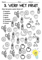Voorbeeld - Getallen leren kennen – Getallen tot en met 10 – Fruit - Pagina 3