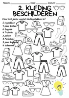 Voorbeeld - Getallen leren kennen – Getallen tot en met 10 – Kleding - Pagina 2