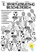 Voorbeeld - Getallen leren kennen – Getallen tot en met 10 – Sportuitrusting - Pagina 2