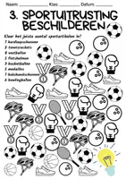 Voorbeeld - Getallen leren kennen – Getallen tot en met 10 – Sportuitrusting - Pagina 3
