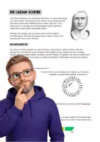Vorschau - Arbeitsblätter - Die Caesar-Scheibe: Infoblatt und Vorlage - Deckblatt