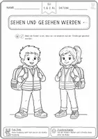 Vorschau - Arbeitsblätter - Verkehrserziehung Klasse 1 – Arbeitsblätter & Lösungen - Seite 3