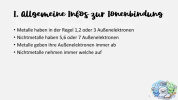 Vorschau - Präsentationen/Tafelbilder - Die Ionenbindung - Seite 3