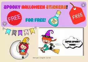 Προεπισκόπηση - Clipart / Γραφήματα - Free Halloween Stickers! - Εξώφυλλο