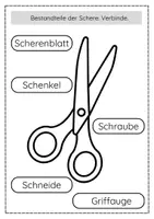 Vorschau - Arbeitsblätter - Scherenführerschein Sachunterricht Klasse 1 & 2 Feinmotorik - Seite 1