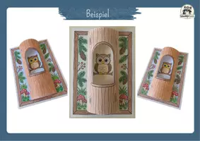 Vorschau - Mal- und Bastelvorlagen - Waldtiere im Herbst – 3D Baum basteln mit Eule, Eichhörnchen, Siebenschläfer & Fledermaus | Kunst Grundschule, Klasse 2, Klasse 3, Klasse 4 - Seite 2