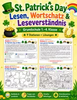 Vorschau - Stundenentwürfe - St. Patrick’s Day – Lesen, Wortschatz & Leseverständnis | 9 Stationen + Lösungen | 1.–4. Klasse - Deckblatt
