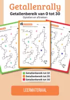 Voorbeeld - Getallenrally 0 - 30 - Wiskunde - Voorblad