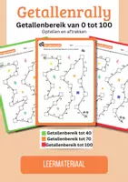 Voorbeeld - Getallenrally 0 - 100 - Wiskunde - Voorblad