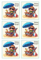 Vorschau - Bildkarten - Feriengrüße Affenklasse 🐵 | 12 liebevolle Karten zum Mitgeben vor den Ferien - Seite 2