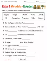 Vorschau - Stundenentwürfe - Altes Ägypten – Sachtext, Leseverständnis & Wortschatz | 6 Lernstationen + Lösungen | 3.–5. Klasse - Seite 3