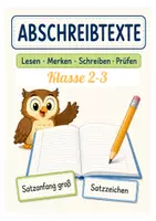 Vorschau - Arbeitsblätter - Abschreibtexte - Klasse 2-3 - Deckblatt