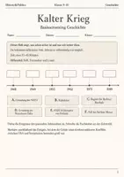 Vorschau - Arbeitsblätter - Kalter Krieg Basisscreening Geschichte Klasse 9–10 - Deckblatt