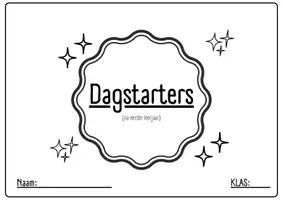 Voorbeeld - Dagstarters voor het Tweede Leerjaar | L2 | Groep 4 - Start - Voorblad